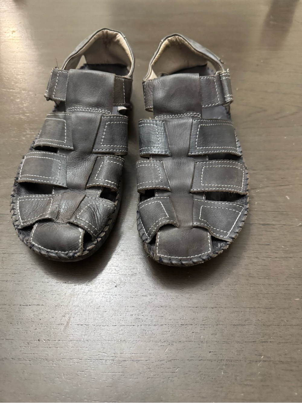 Pikolinos Mens 43 /10  gray  Leather Driving Mocasins Casual Comfort Shoes